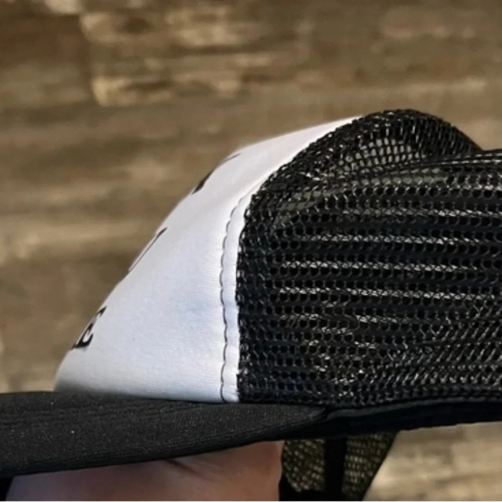 Black and White Trucker Hat - Picture 2 of 3